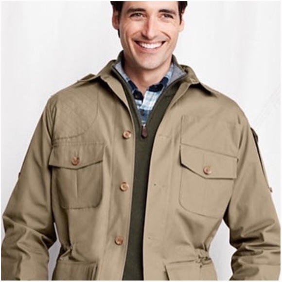 Vintage Willis & Geiger Hemingway Cotton Patch Pocket Safari Jacket XL